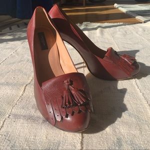 Ann Taylor heeled loafers